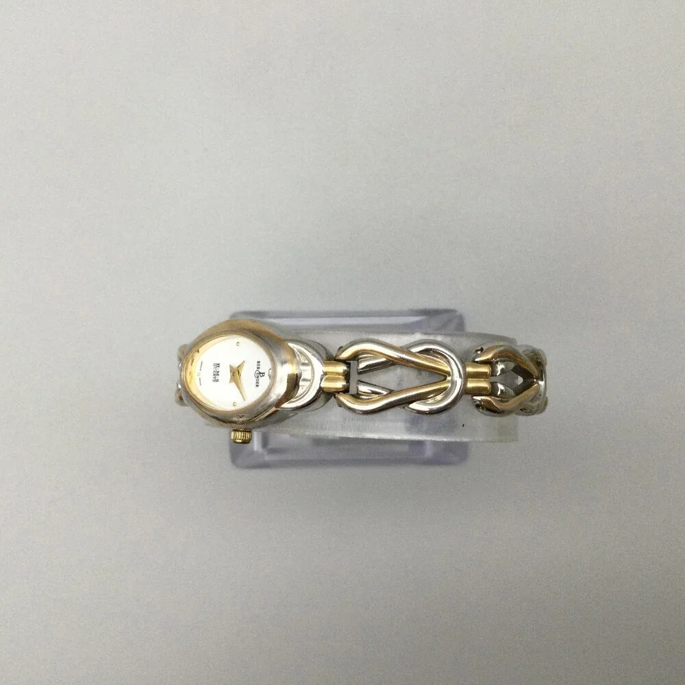 Berenger Womens Watch 16mm Two Tone Oval Dial H-M-S New Battery 7.5